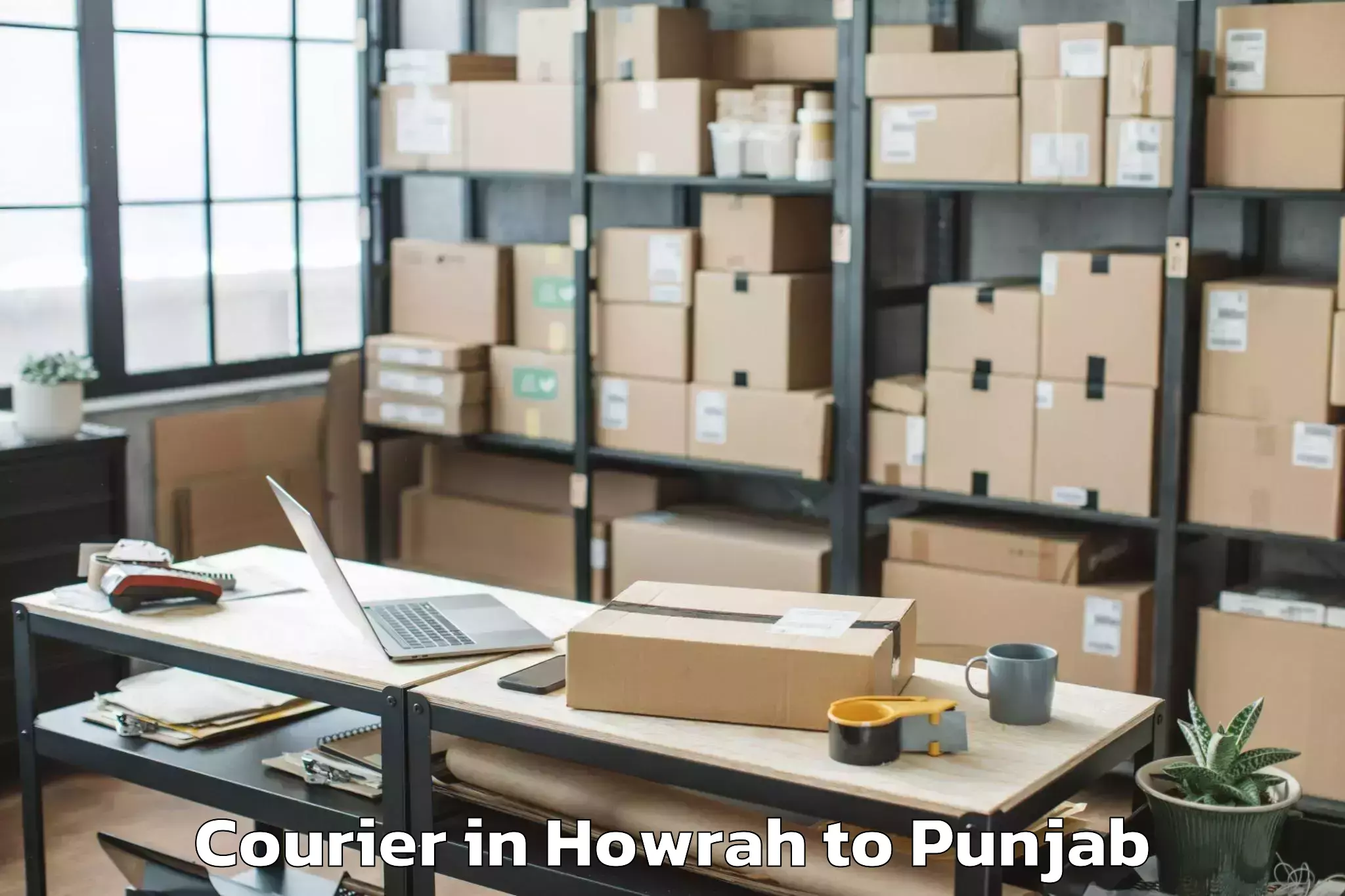 Easy Howrah to Chamkaur Sahib Courier Booking